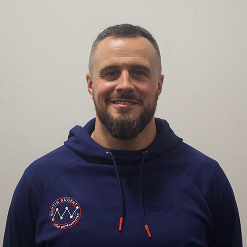 Image of Martin Nugent in his blue MNEP training hoody