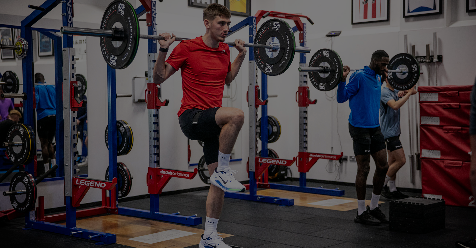 Client lifting weights in MNEP gym